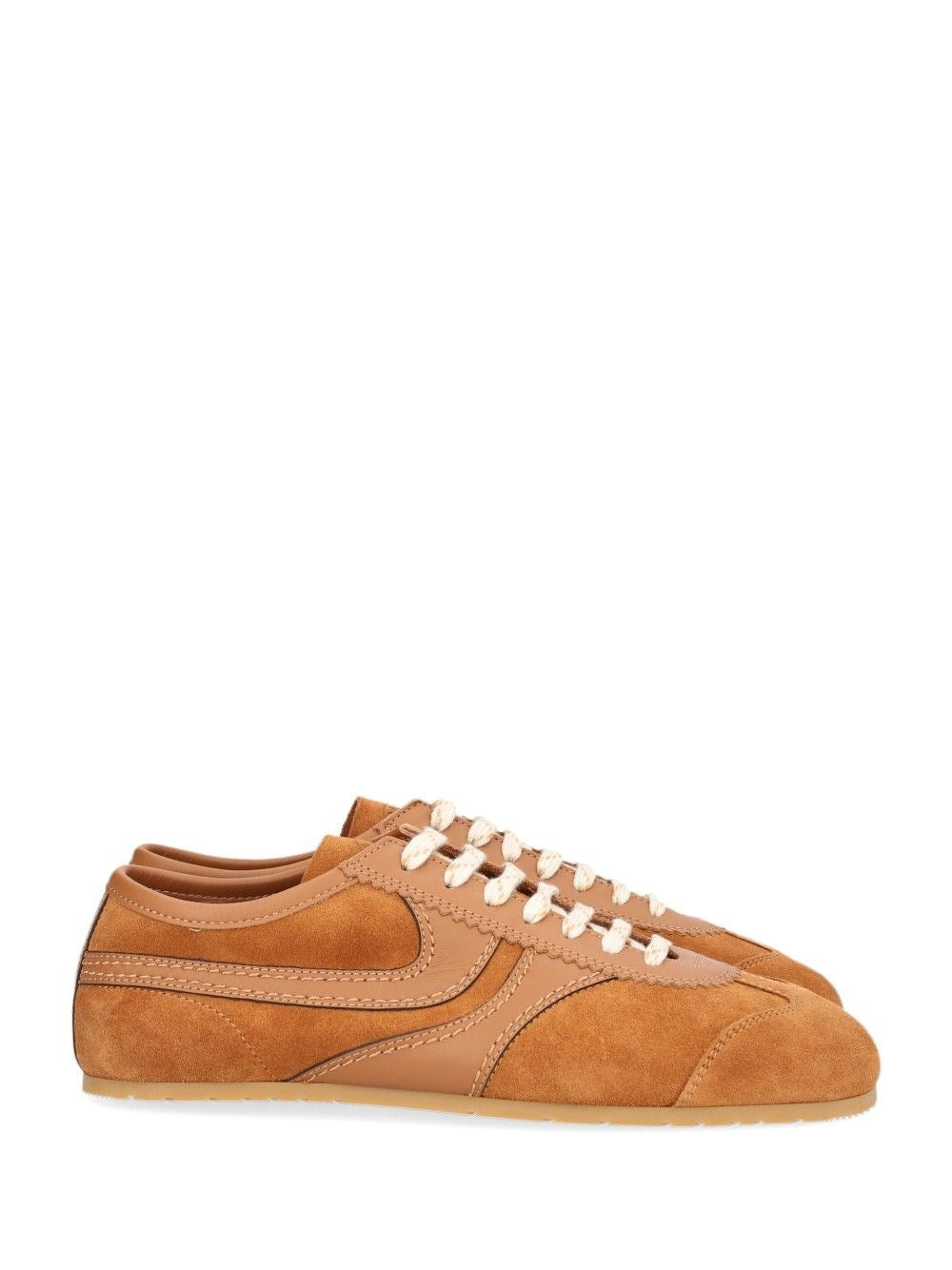 Dries Van Noten "Thin" Suede Sneakers - Brown