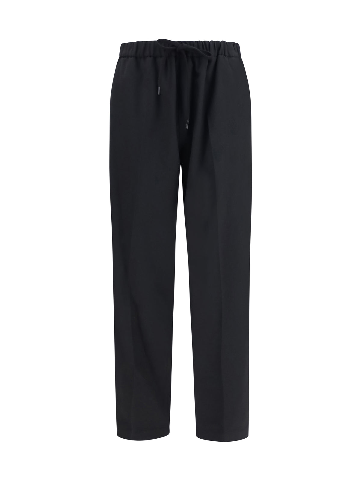 MM6 Maison Margiela Drawstring straight-leg Pants - Black