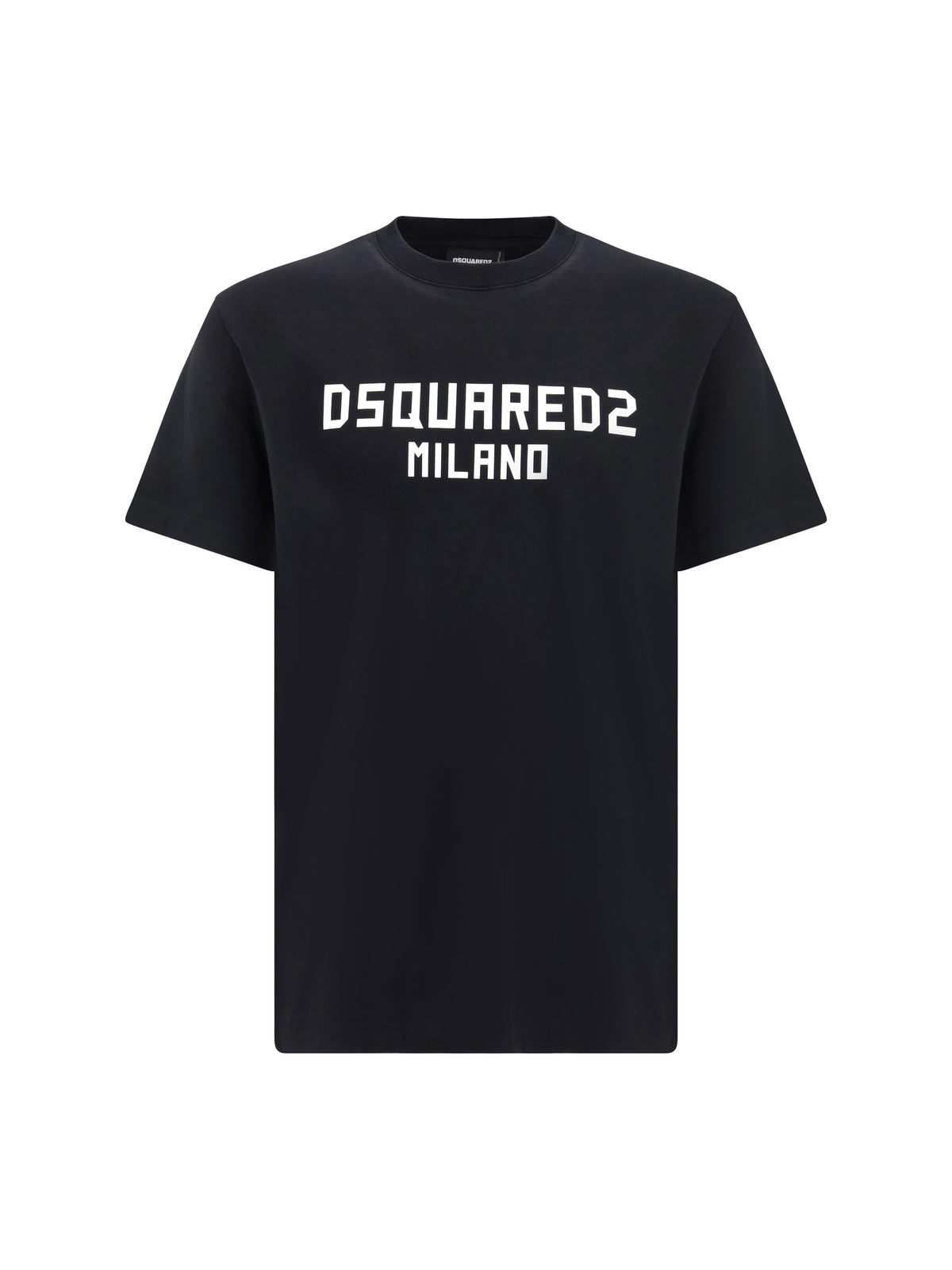 Dsquared2 T-shirt with “Dsquared2 Milano” logo printed - Black