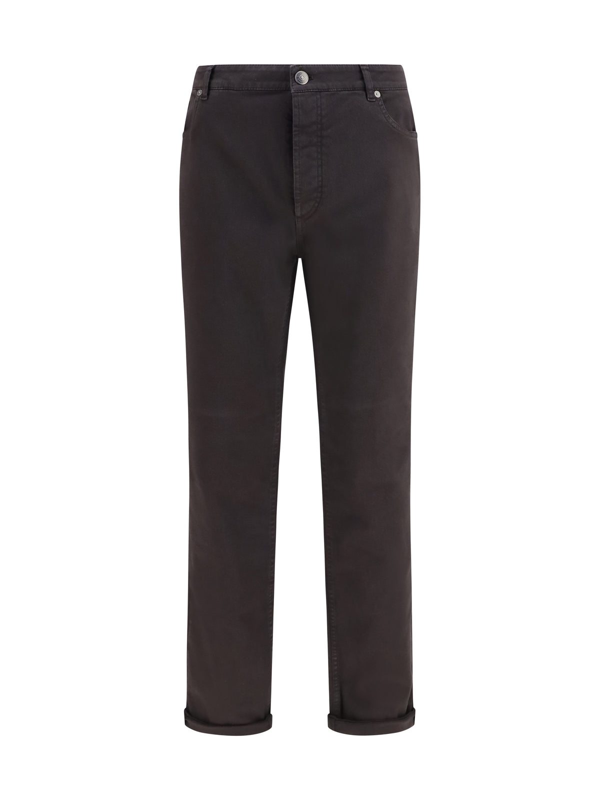 Brunello Cucinelli Jeans with turn-up hem - Dark Brown