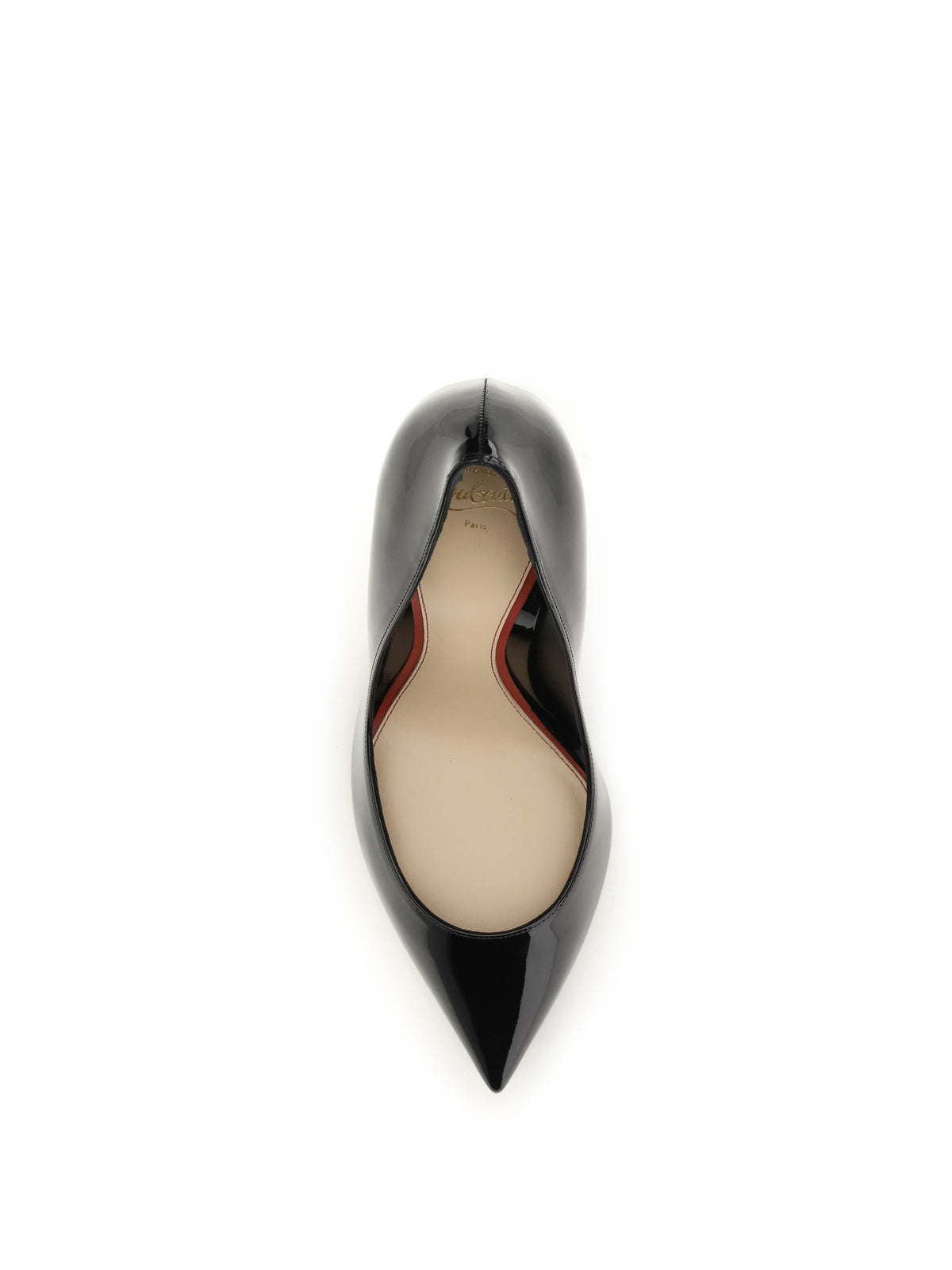 Christian Louboutin La Pigalle patent leather Pumps - Black/Lin Black