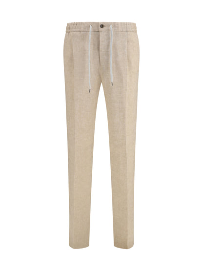 PT Torino Linen Pants - Beige Caldo