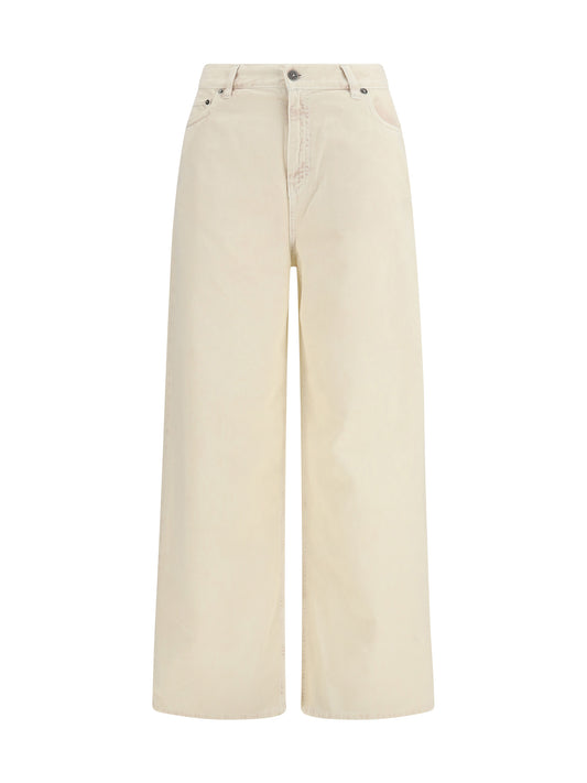 GOLDEN GOOSE Wide-leg cotton denim Jeans