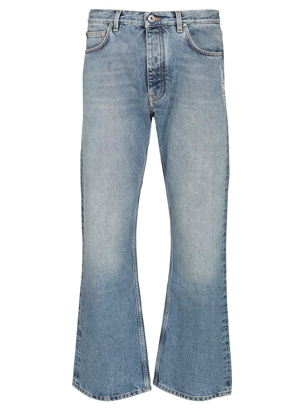 Off-White Half Arrow Jeans - Sky Blue