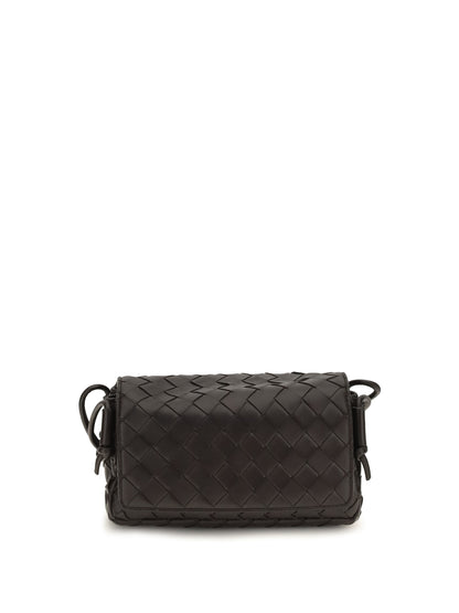 Bottega Veneta Intrecciato Shoulder Bag - Fondant-Gold