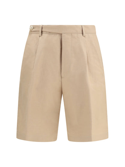 BRUNELLO CUCINELLI Cotton and linen Shorts