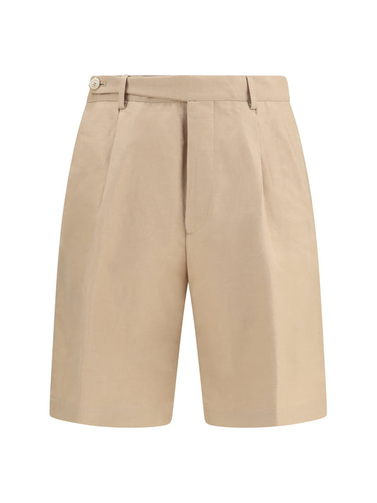 BRUNELLO CUCINELLI Cotton and linen Shorts