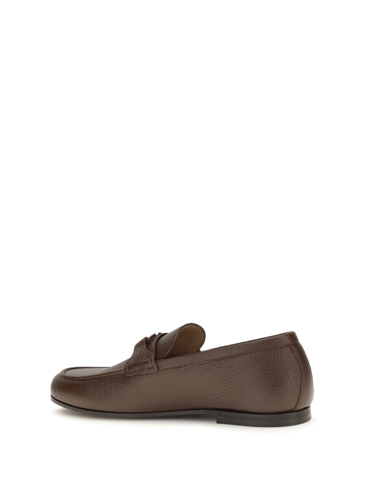 Valentino Garavani VLogo Signature Loafers in deer leather - Light Coffee