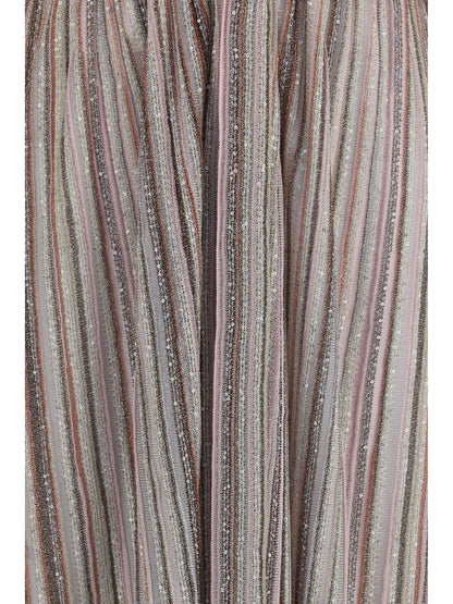 Missoni Long sequin Cardigan Dress - Pink Tones