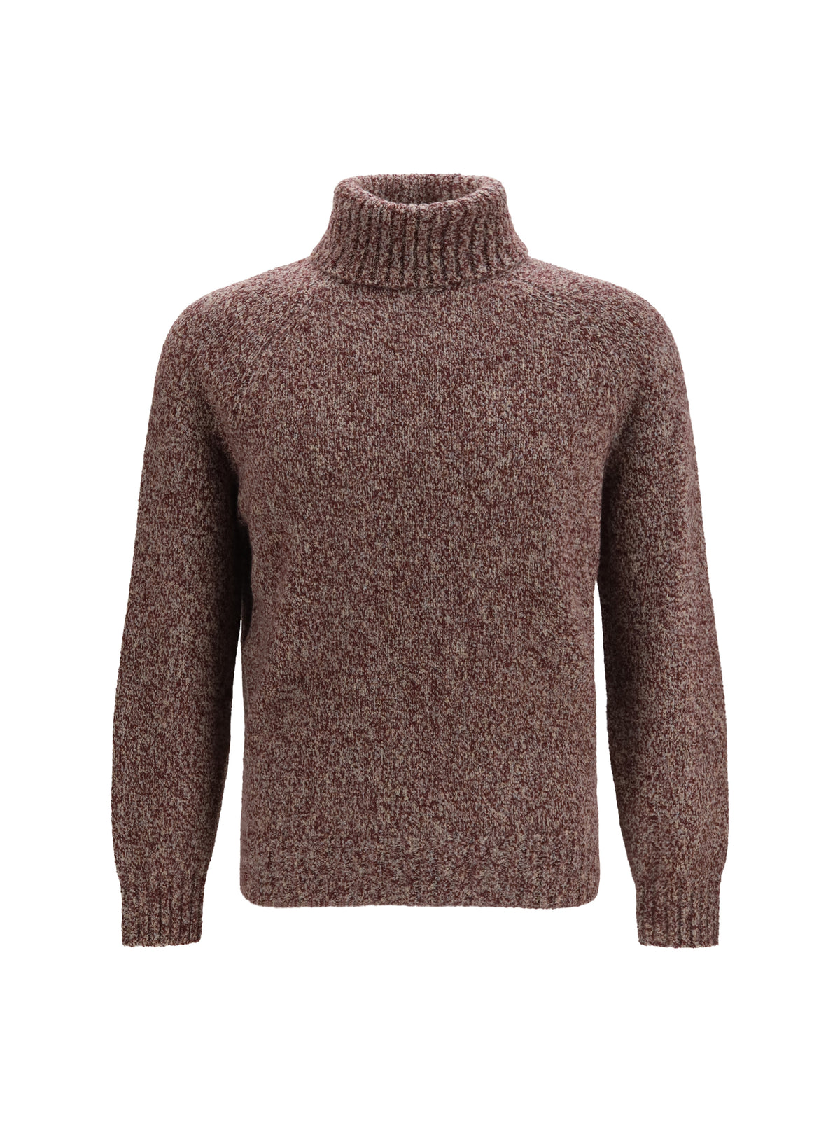 Brunello Cucinelli Wool, silk and cashmere turtleneck Sweater - Borgogna