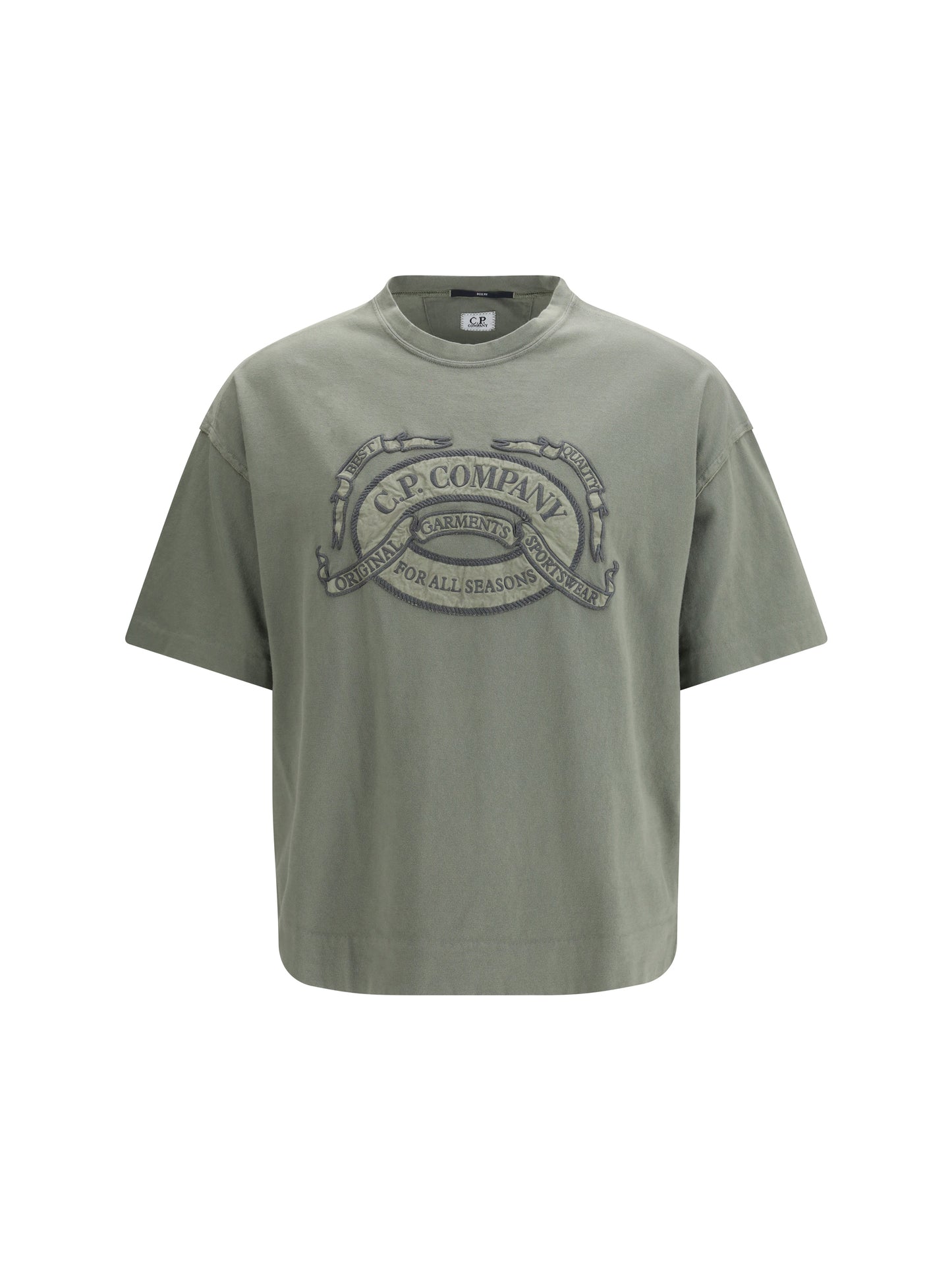 C.P. COMPANY 20/1 Jersey Short Sleeve Boxy Logo T-Shirt