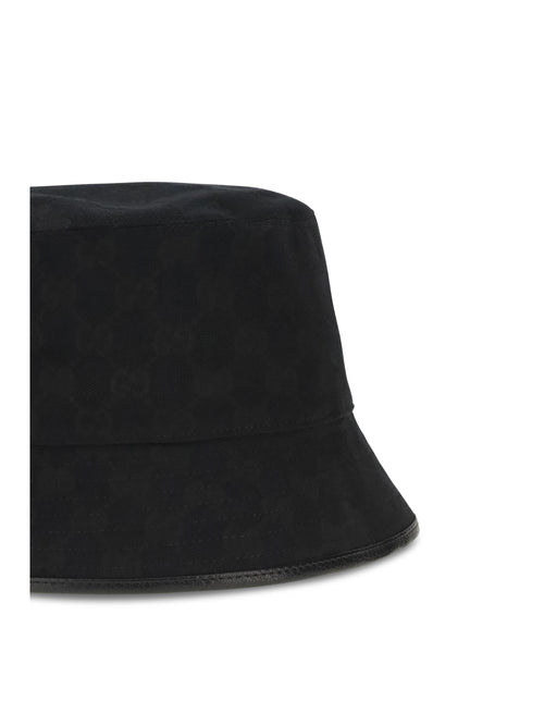 Gucci GG cotton canvas Bucket Hat - Black/Black