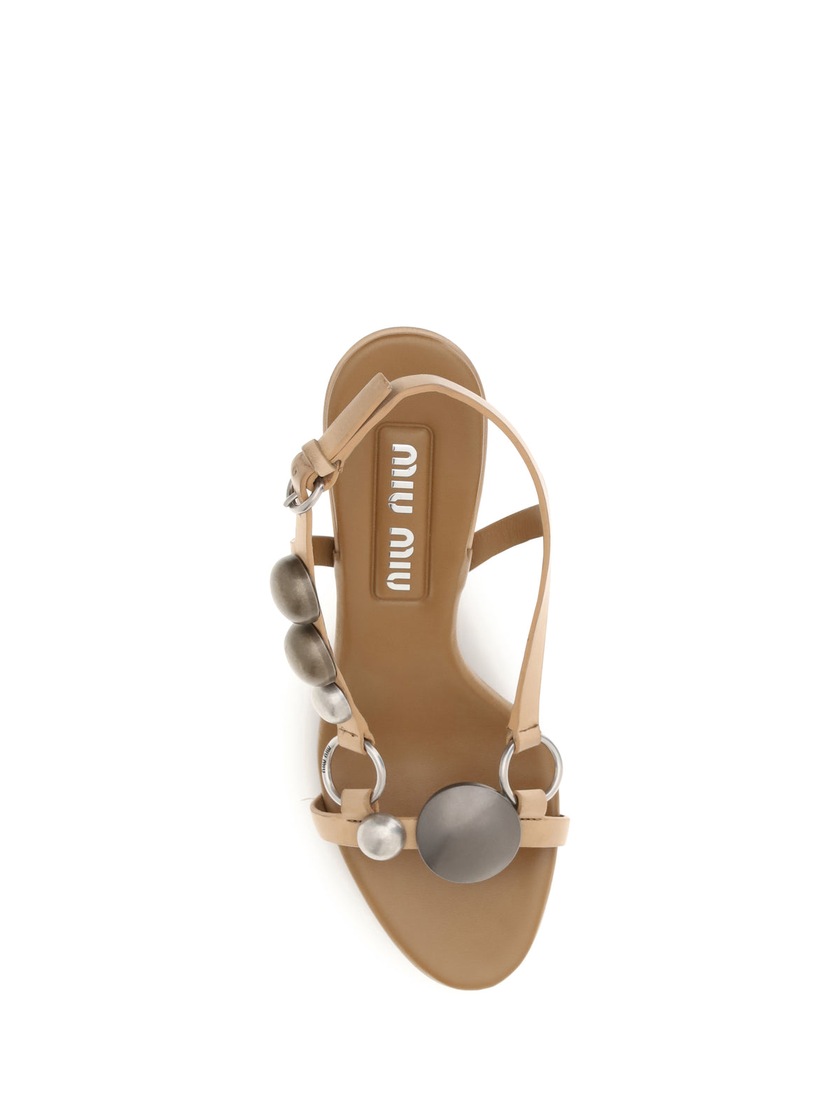 Miu Miu Leather Sandals - Miele