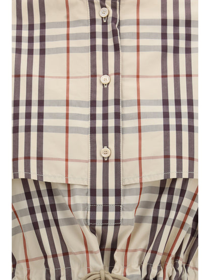 BURBERRY Cotton Check Dress