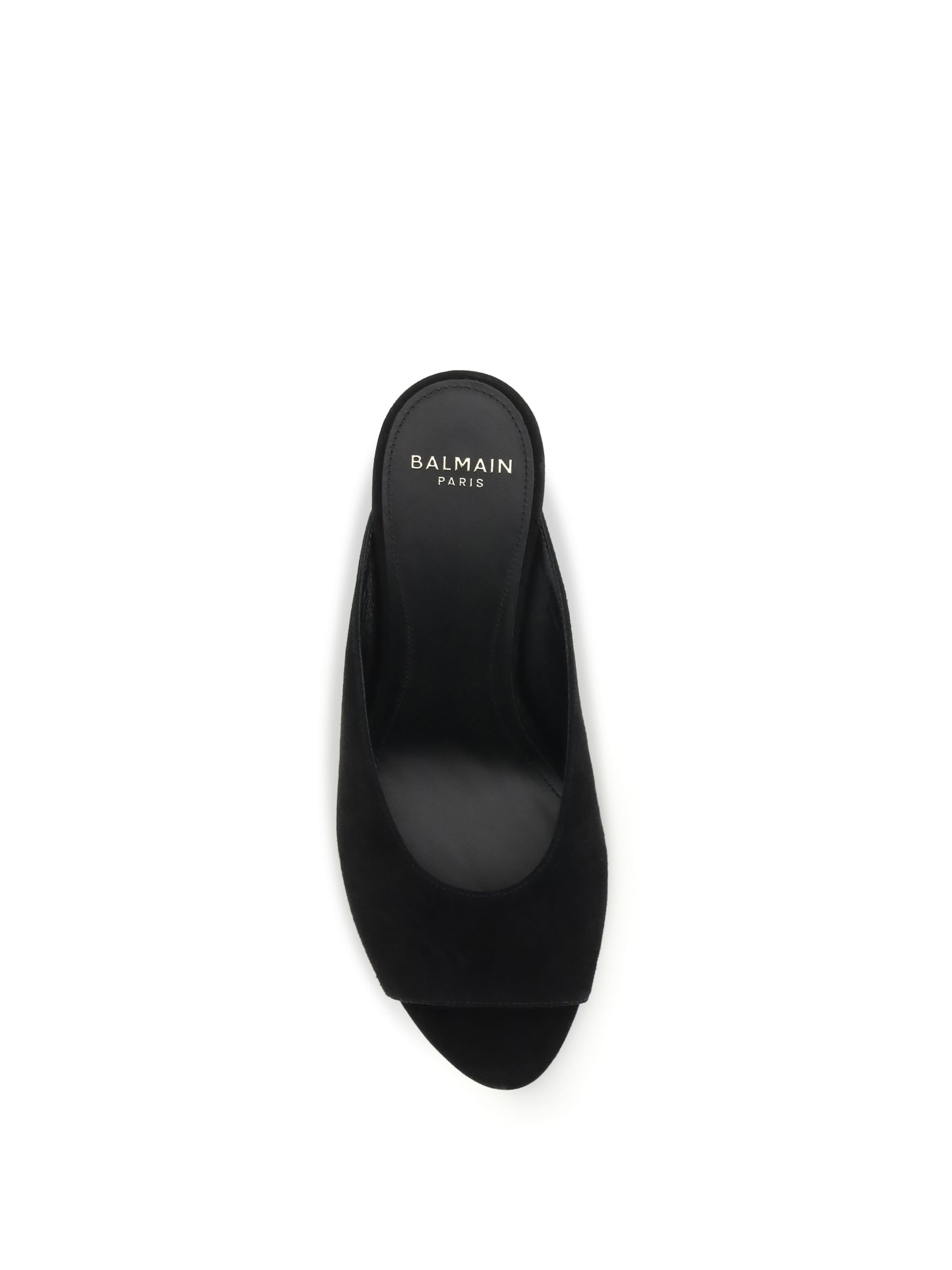 BALMAIN Suede open-toe Mules