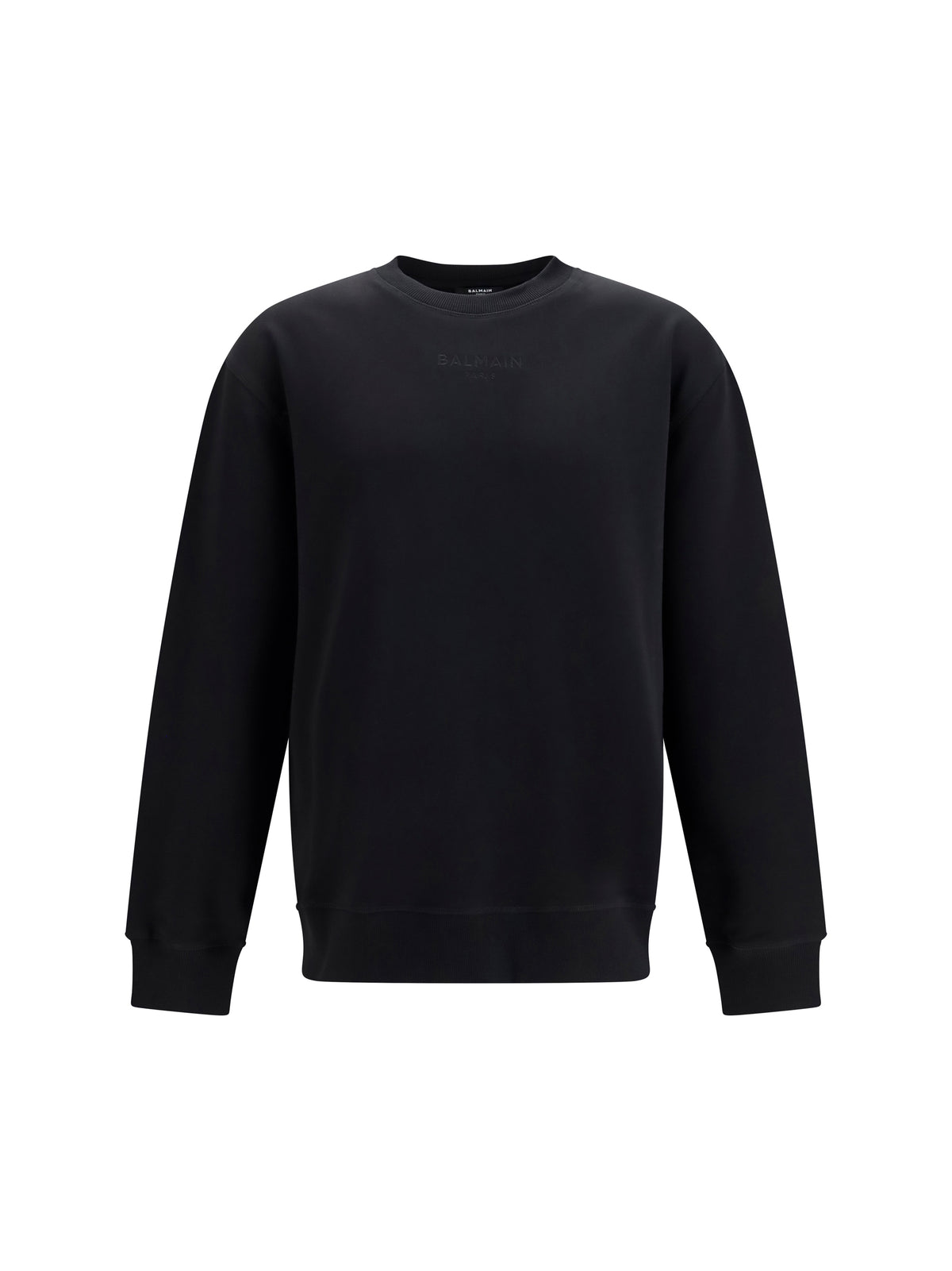 Balmain Embroidered logo crewneck Sweatshirt - Noir/Noir