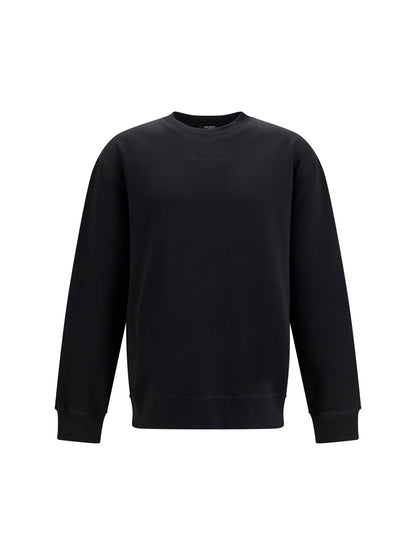 Balmain Embroidered logo crewneck Sweatshirt - Noir/Noir