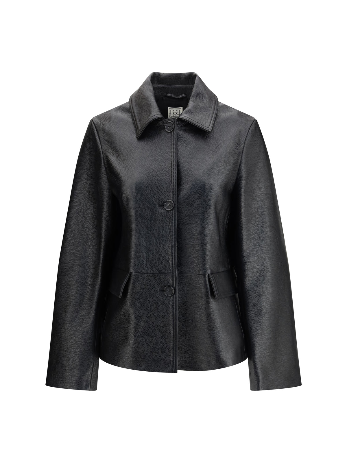 Toteme Grained leather Jacket - Black