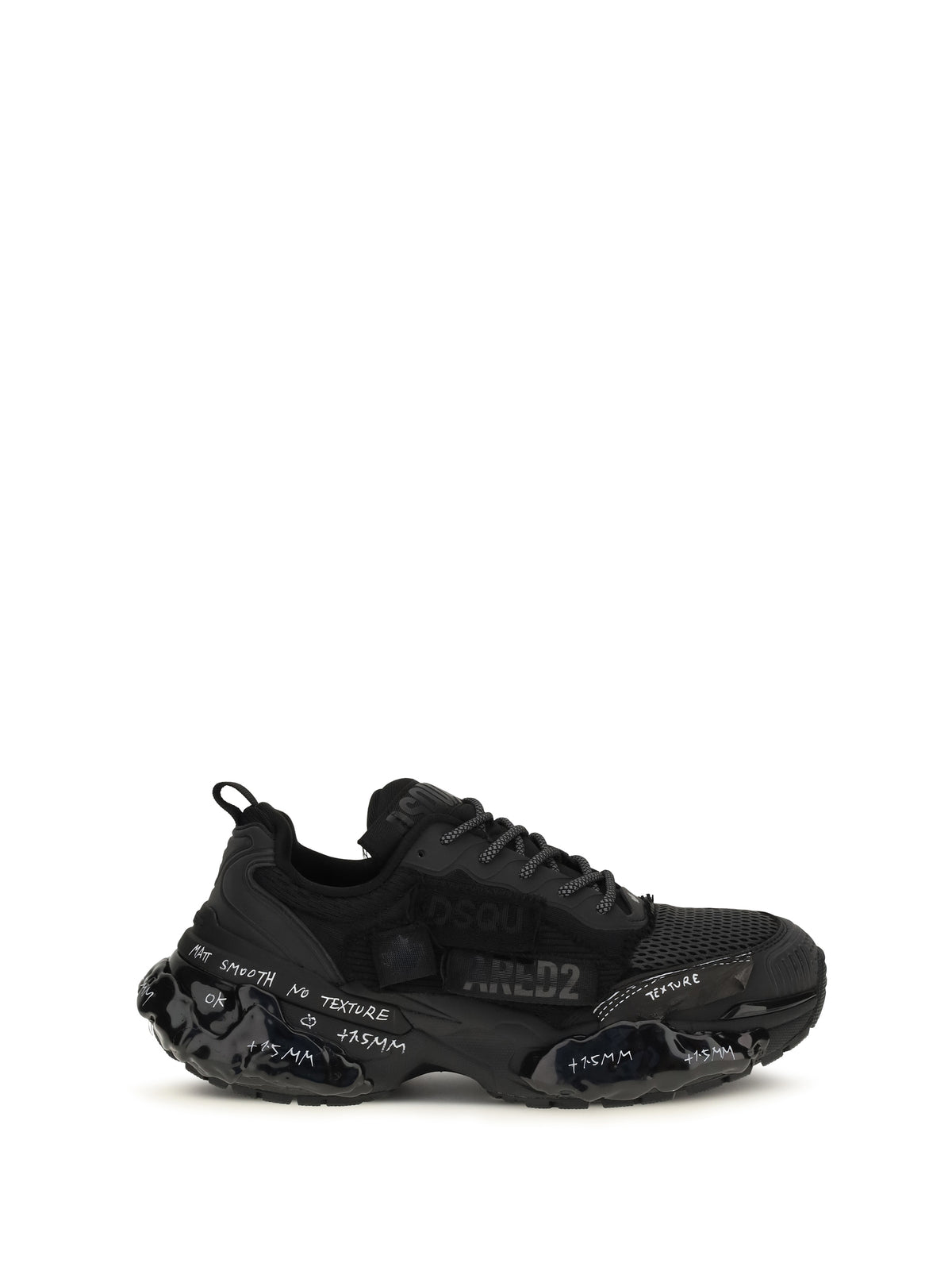 Dsquared2 Faster Sneakers with mesh inserts - Black
