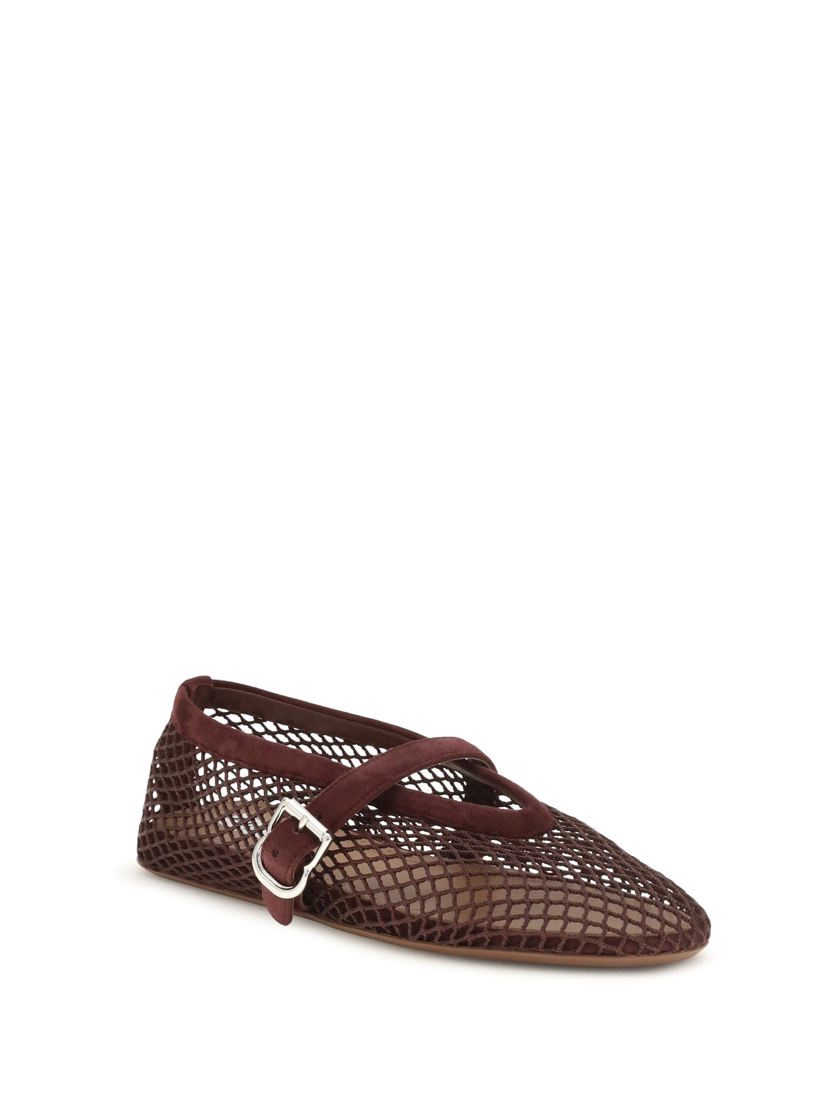 AlaïA Mesh Ballerinas - Rouge Grenat