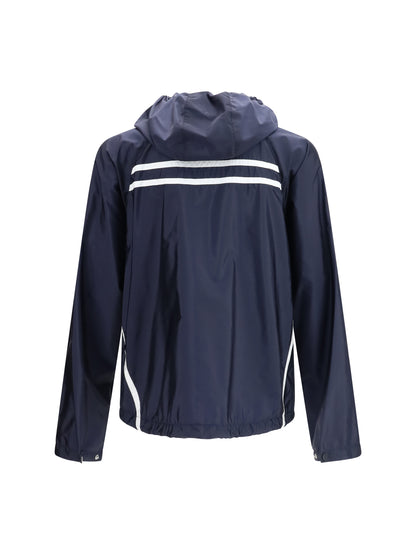 Prada Oversize Re-Nylon Jacket - Blu+Bianco