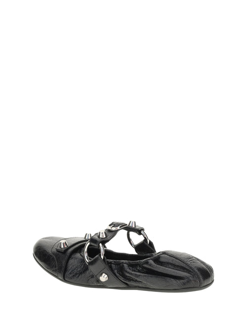 Balenciaga City Ballerinas - Black/Silver