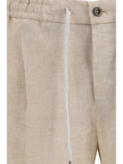 PT Torino Linen Pants - Beige Caldo