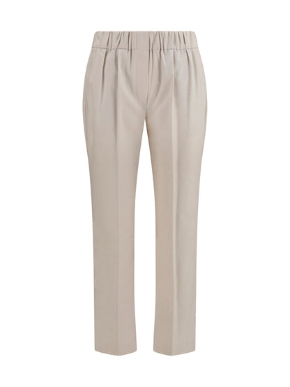 Brunello Cucinelli Cotton Pants - Oat Grain