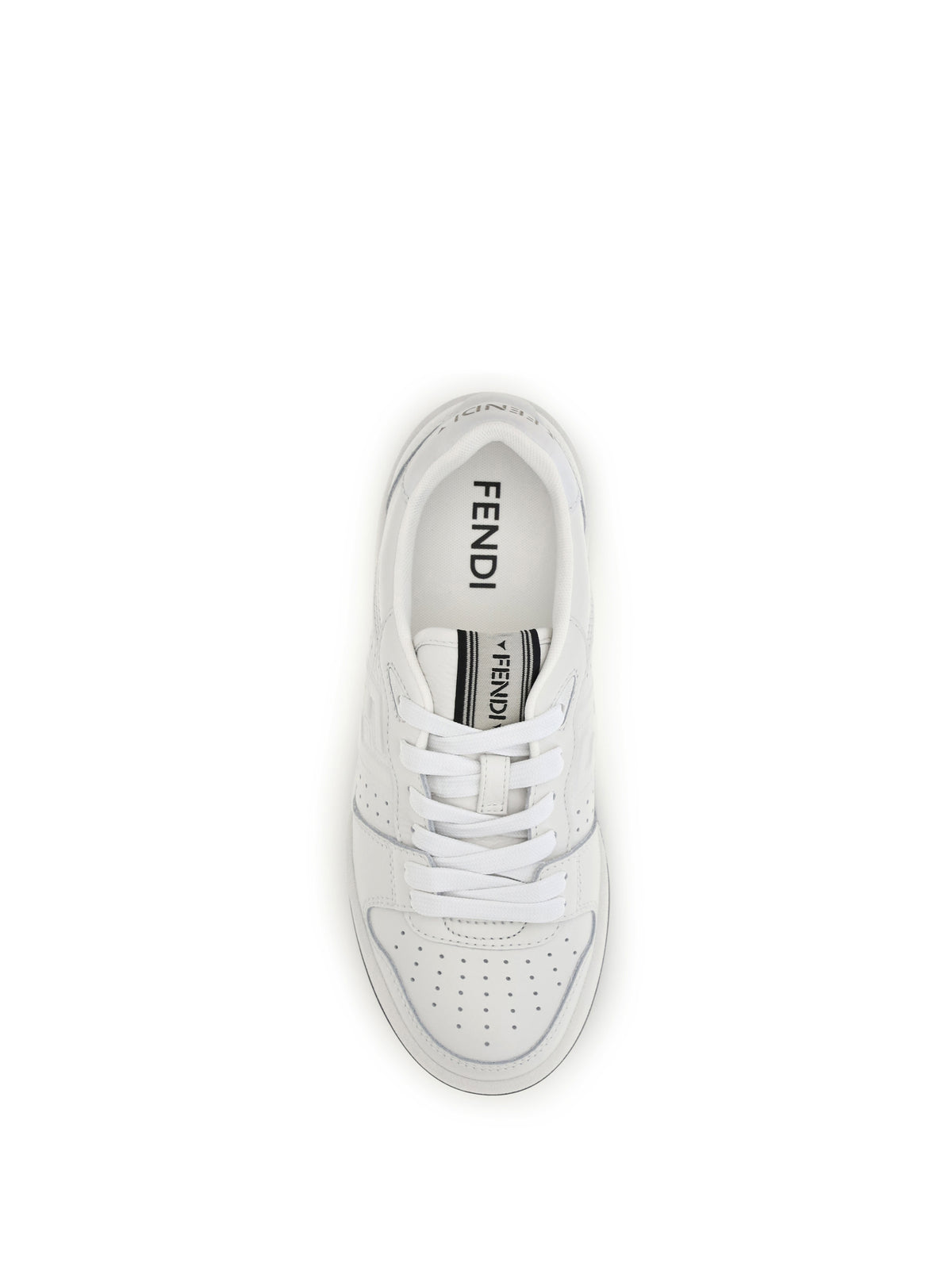 Fendi Match canvas and suede Sneakers - Uwhit+White Marr.Chi