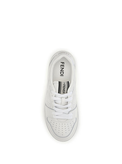 Fendi Match canvas and suede Sneakers - Uwhit+White Marr.Chi
