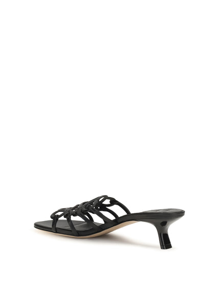 LOEWE Anagram Petal leather slide Sandals