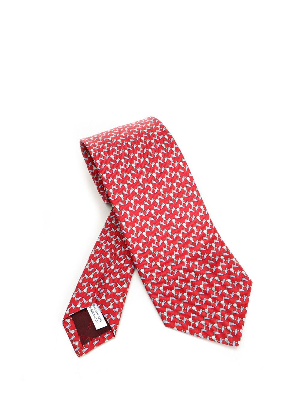 Ferragamo "Club" Tie - Red