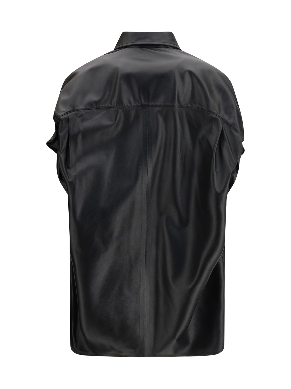 Balenciaga Tucked Sleeves Shirt - Black