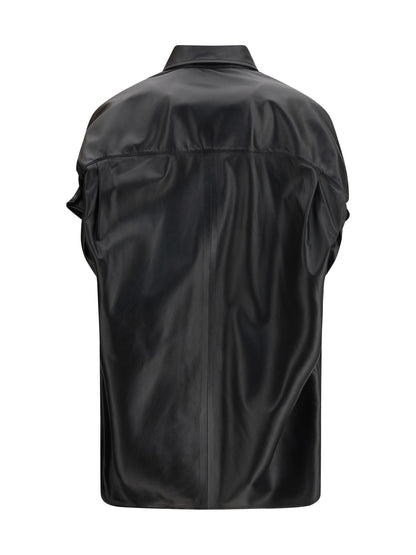 Balenciaga Tucked Sleeves Shirt - Black