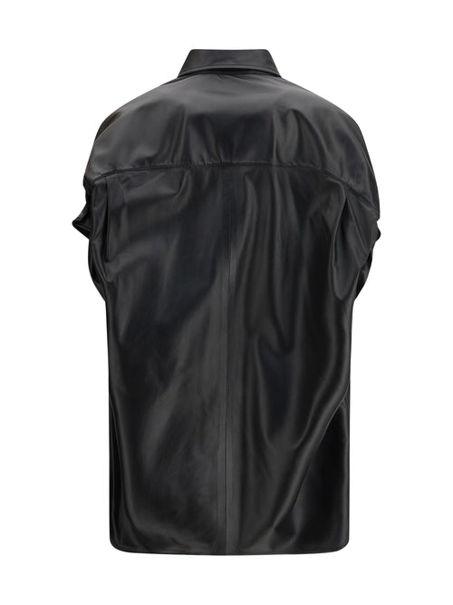 Balenciaga Tucked Sleeves Shirt - Black