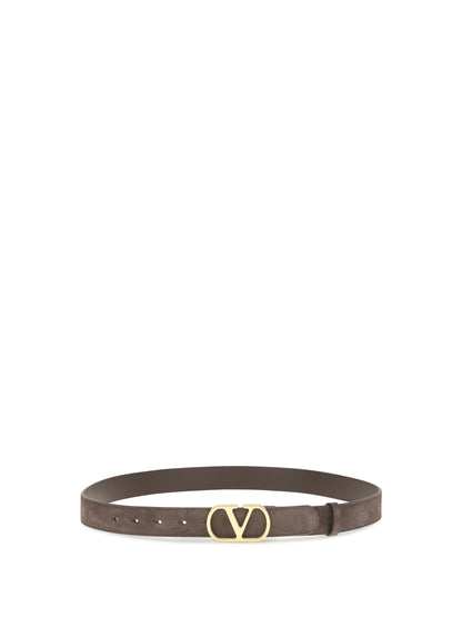 Valentino Garavani VLogo Signature Belt - Testa Di Moro