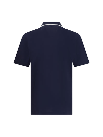 FERRAGAMO Cotton zip Polo