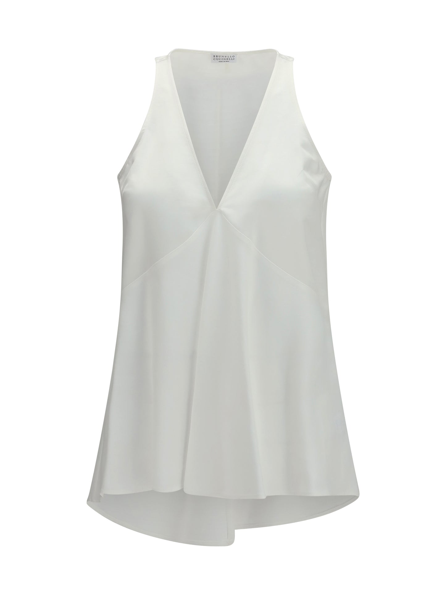 BRUNELLO CUCINELLI Cotton and silk satin Top