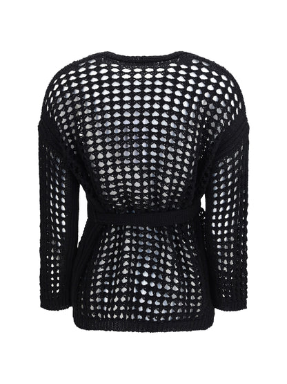 Max Mara Pure Knitted Cardigan - Black