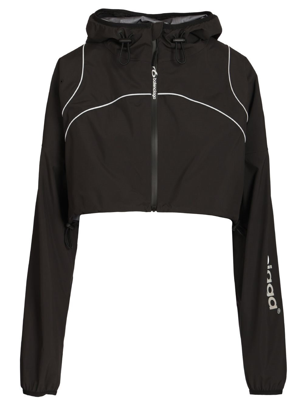 Balenciaga Cropped Techwear Jacket - Black