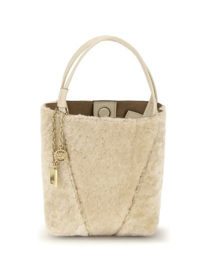 Chloé Spin bouclé Bucket Bag - Sweet Beige