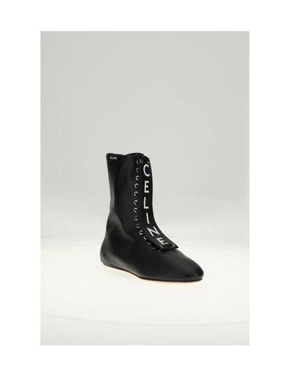 Celine LACE-UP BOOT 05 - Black
