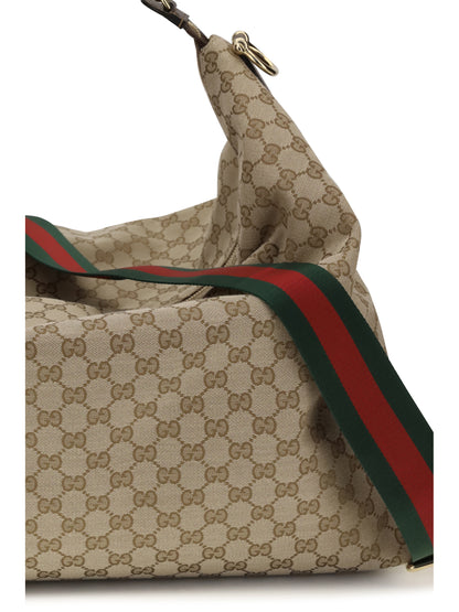 Gucci Large Brera Shoulder Bag - Vint.Sand/Dk.Bro/Vrv