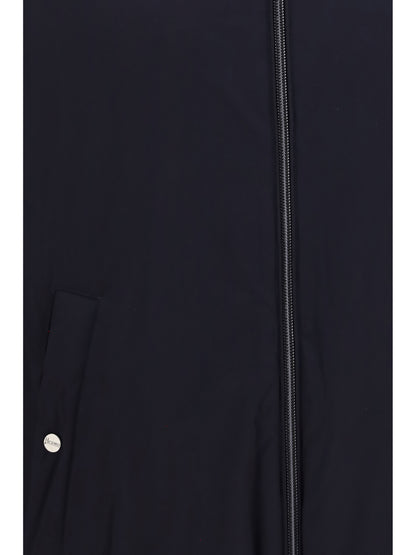 Herno Hooded zip Jacket - Blue Dark