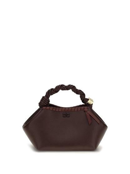 Ganni Small Bou woven Handbag - Bitter Chocolate