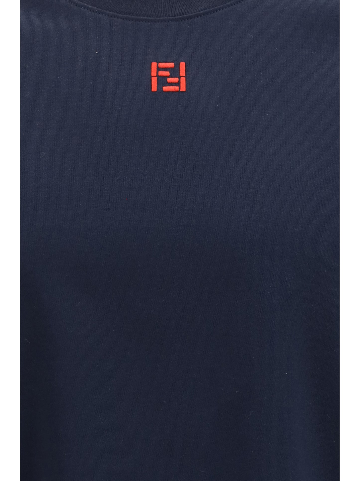 FENDI T-shirt in cotton with central logo embroidery