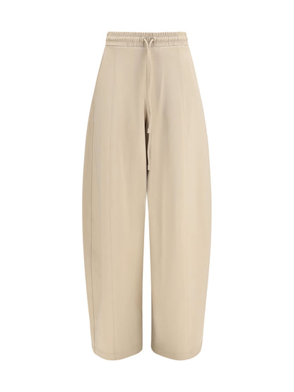 Max Mara Olmo technical cotton jersey Pants - Roccia