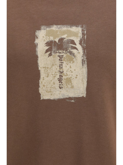 Palm Angels Palm Tree crewneck Sweatshirt - Brown - Khaki