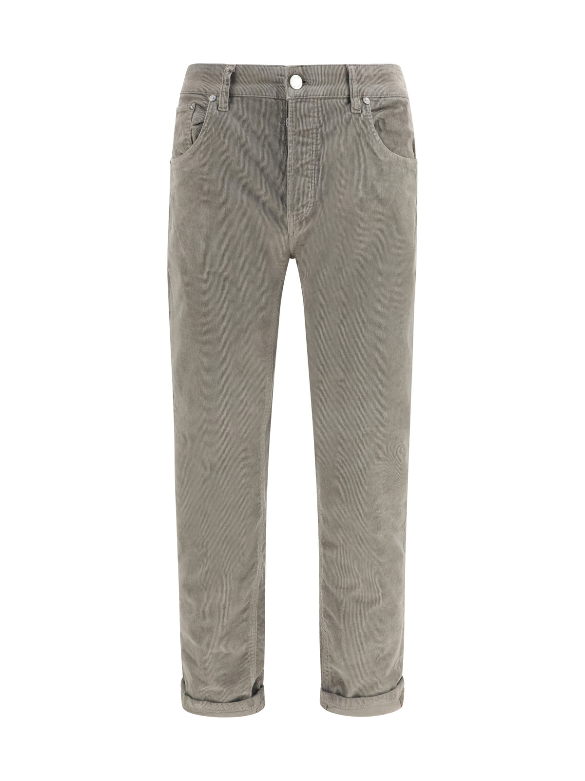 PT Torino Corduroy design Pants - Tortora Pigmento