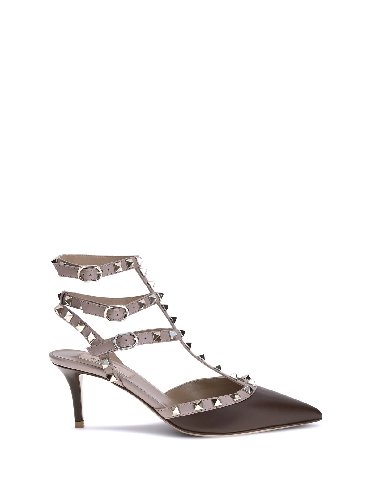 Valentino Garavani Rockstud Pumps - Light Coffee/Poudre